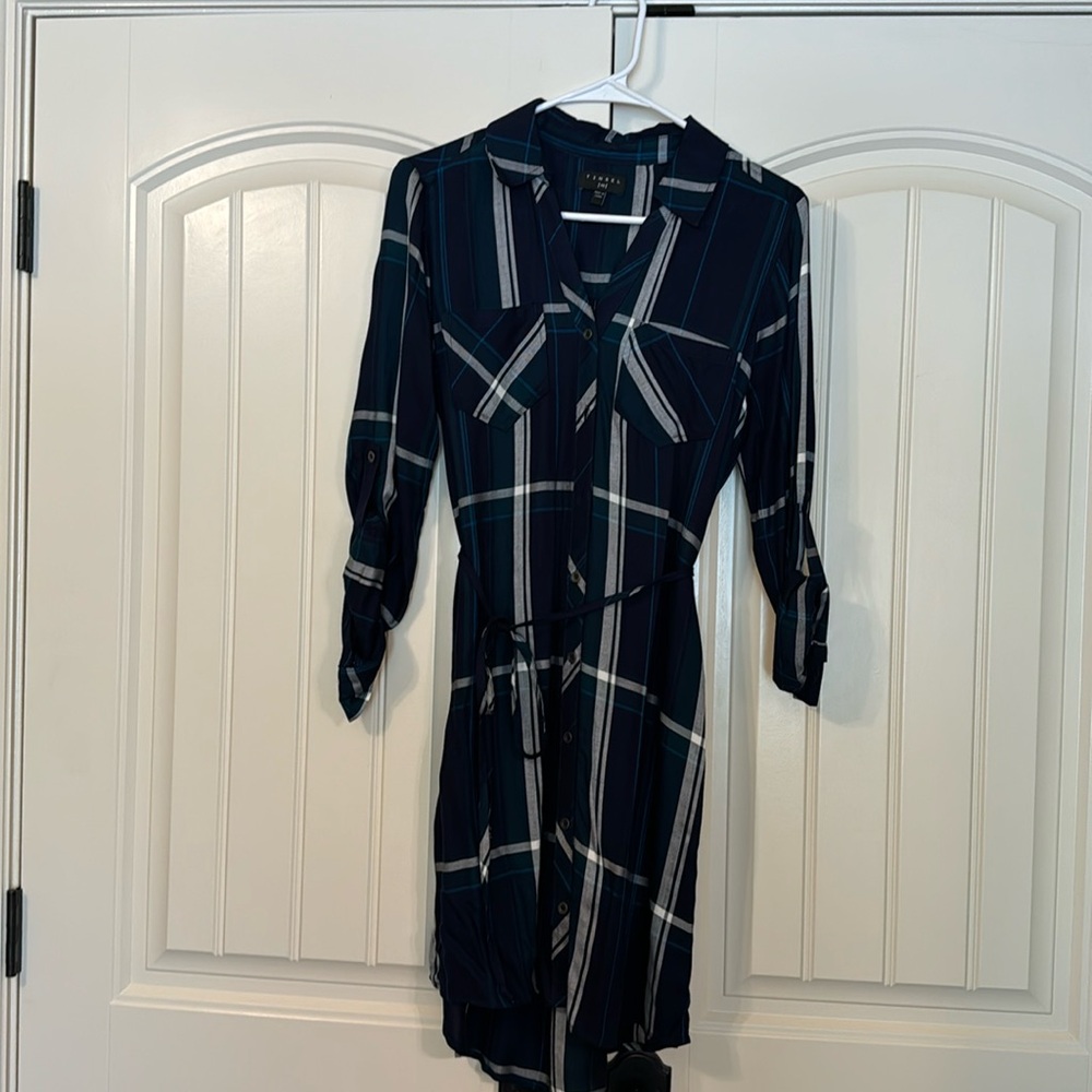 Plaid shirt dress by Tinsel